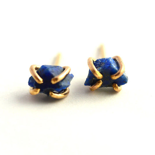 Aquarian Thoughts 'Something Blue' Lapis Stud Earrings - RedRubyRougeBoutique