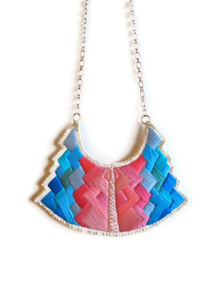 Astrid Endeavour Geometric Handsewn Necklace