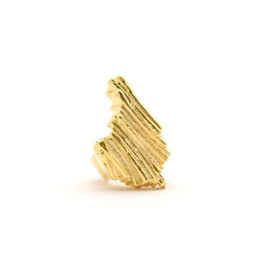 Mr.Kate Atlantis Ring Cast in high quality brass with 18k yellow gold finish - RedRubyRougeBoutique